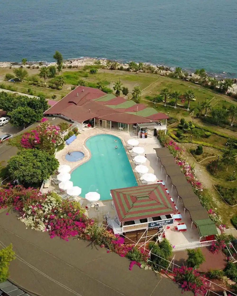 Grand Ada Family Hotel seen from above
